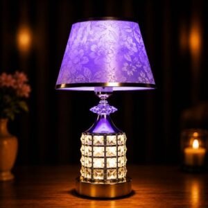 Floral Crystal Shade Lamp (RGB 7 Colour)